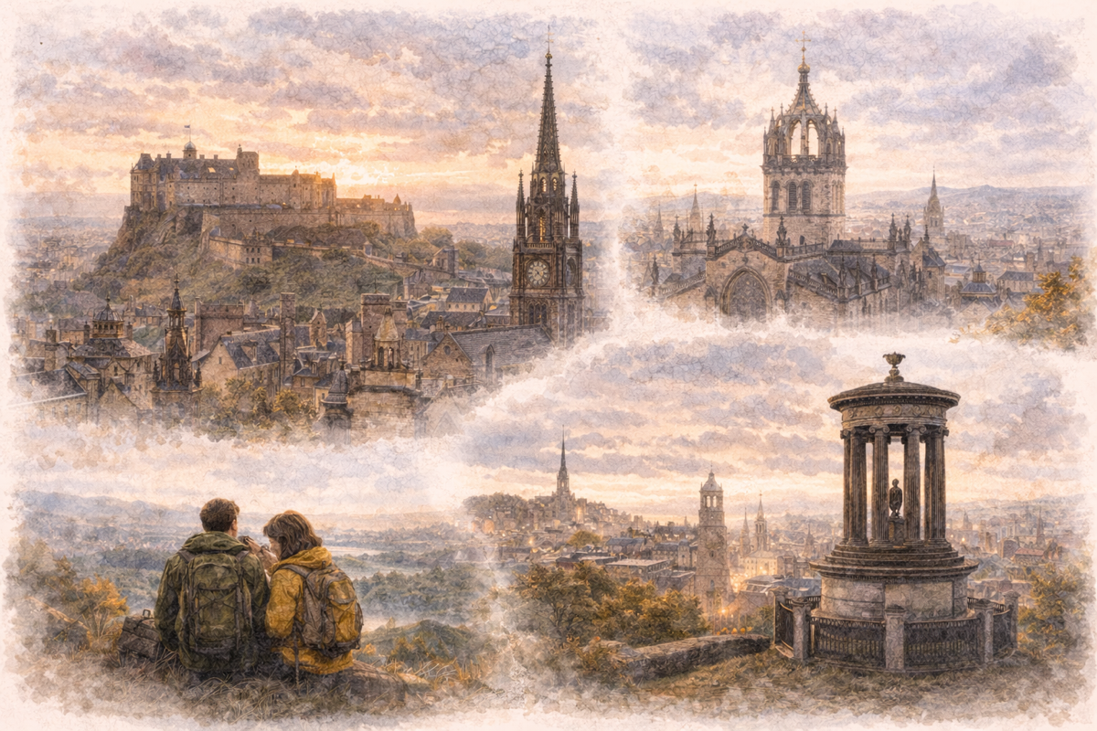 Looking Down on Edinburgh